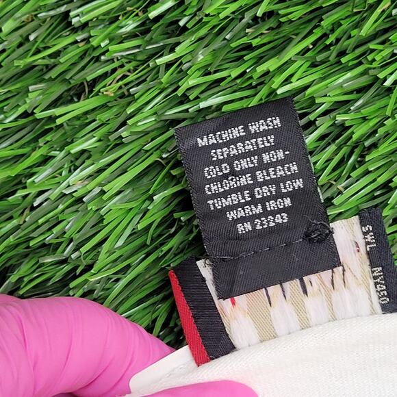 Vintage 1995 New-York News Shirt Medium 22x26 White USA Plaid - Picture 8 of 13